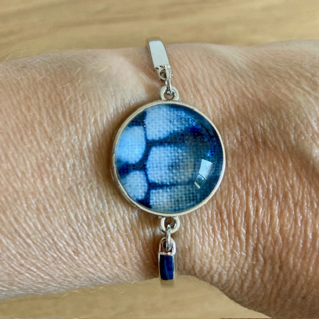 Bracelet Shibori indigo