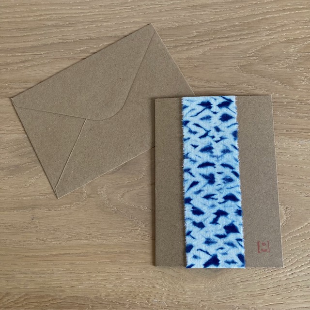Shibori Kraft Paper Indigo