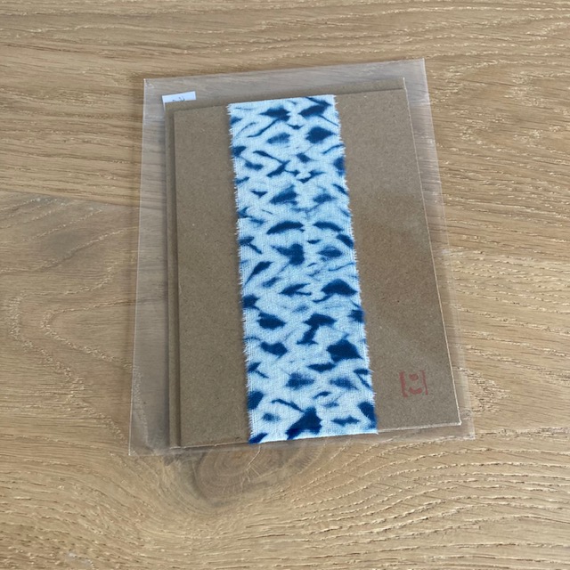 Shibori Kraft Paper Indigo