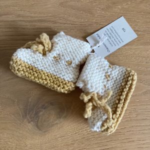 Chaussons bébé teinture curcuma