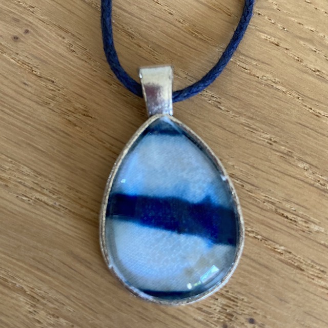 Pendentif Goutte Arashi Shibori