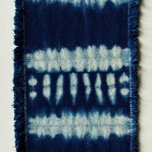 Kakémono Sénégal en Shibori sur coton